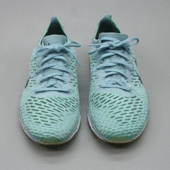 Nike Ladies 10 Fearless Flyknit Mica Blue Air Zoom Run Shoes Sneakers 850426-401 - Picture 5 of 12